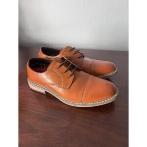Bruno Marc Prince-K1 Boys Size 6 Brown Dress Shoes Oxford Lace Up Derby